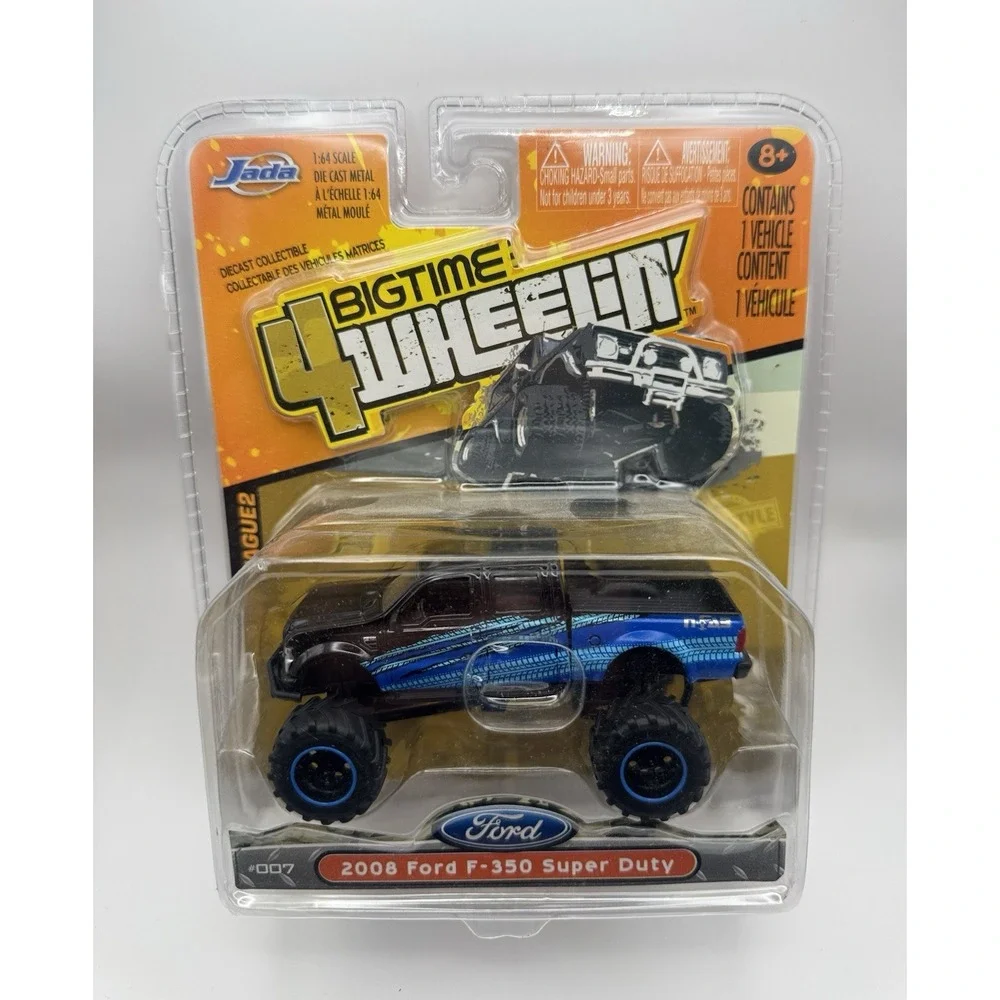 Jada Bigtime 4 Wheelin 2008 Ford F-350 Super Duty #007 1:64 Black Blue